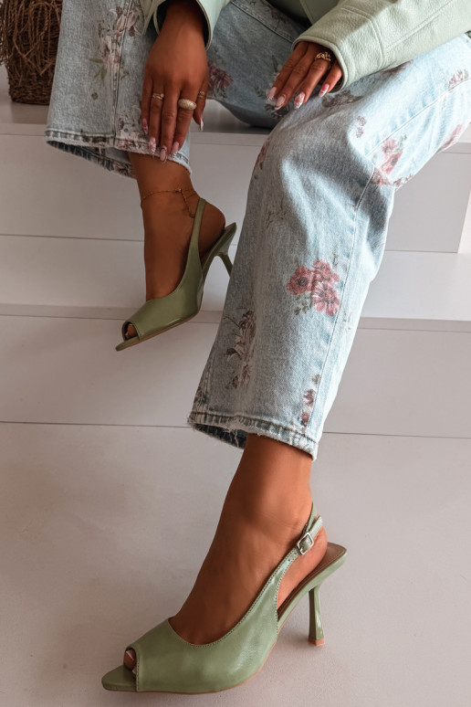 Women's High Heel Sandals Green Sevina