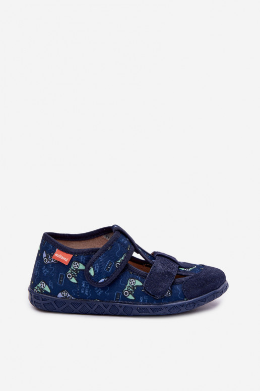 Milami Boys' Navy Blue Slippers Reathiana