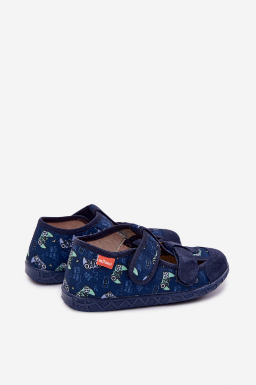 Milami Boys' Navy Blue Slippers Reathiana