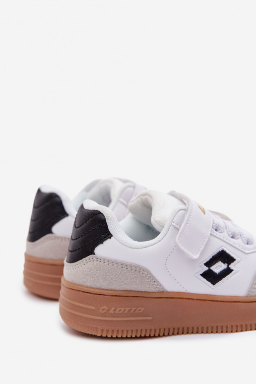Children's Sneakers with Velcro LOTTO MAKERA 2601250K White