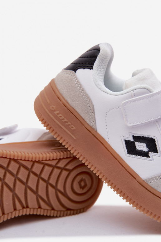 Sneakersy Dziecięce Na Rzep LOTTO MAKERA 2601250K Białe