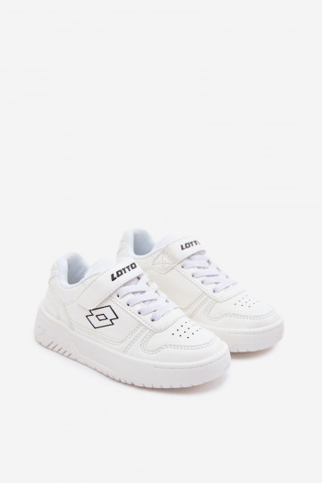 Sneakersy Dziecięce Na Rzep LOTTO GROOVIN 2600131K Białe