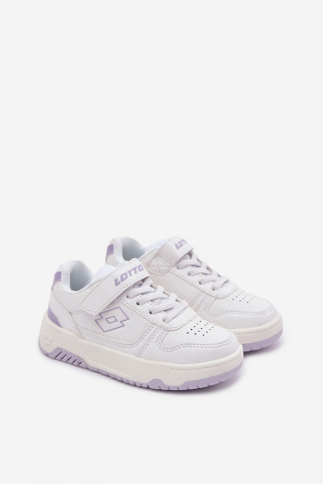 Lotto Groovin Children's Sneakers with Velcro 2600130K White-Purple
