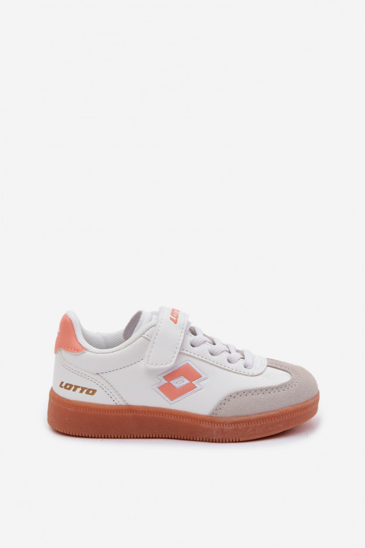 Children's Sneakers With Velcro LOTTO VINTAL MF 2600252K White-Orange