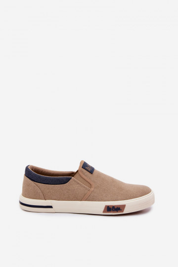 Tenisówki Trampki Męskie Slip On Lee Cooper LCW-26-02-4089 Beżowe 2