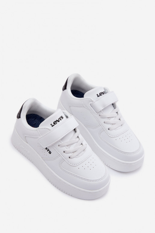 Sneakersy Dziecięce Na Rzep LEVI'S NEW UNION BOLD VUNB0001S Białe