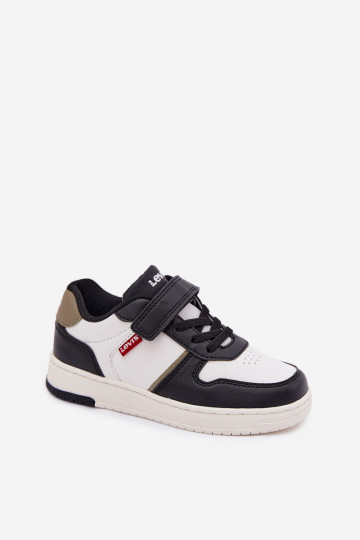 Children's Sneakers With Velcro LEVI'S KICK SE VIRV0152S Black and White