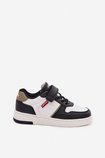 Children's Sneakers With Velcro LEVI'S KICK SE VIRV0152S Black and White 2