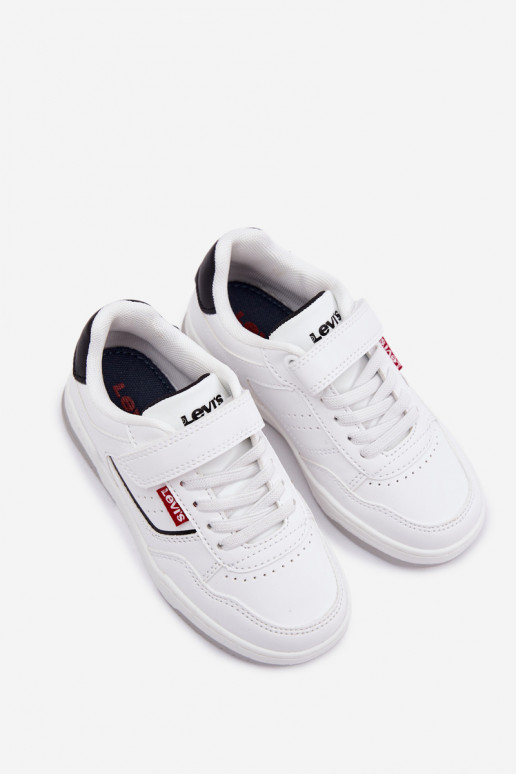 Sneakersy Dziecięce Na Rzep LEVI'S JOHN SE VJOH0012S Białe