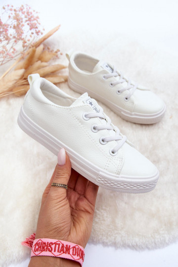 Leather Children's Sneakers White Poliana 2
