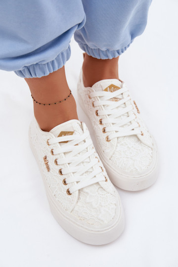 Women's Sneakers With Lace Lee Cooper LCW-26-02-4060 White