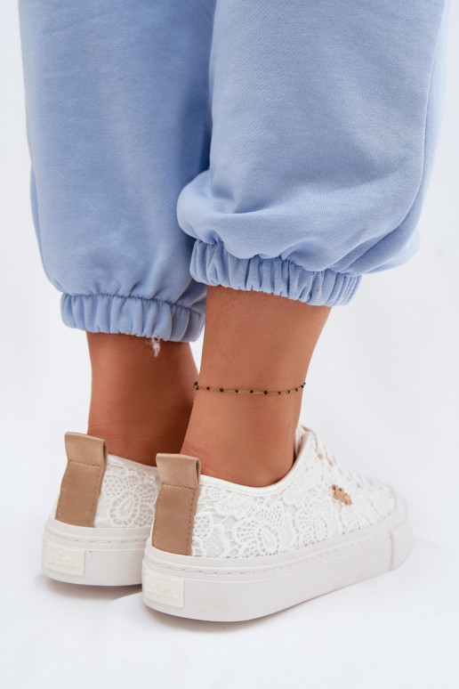 Women's Sneakers With Lace Lee Cooper LCW-26-02-4060 White