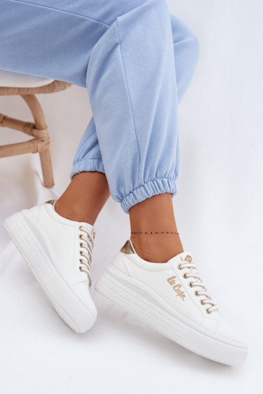 Women's Platform Sneakers Lee Cooper LCW-26-44-4478 White