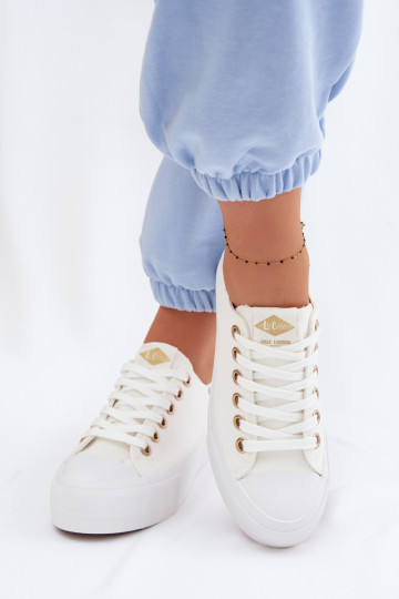 Women's Platform Sneakers Lee Cooper LCW-26-31-4369 White
