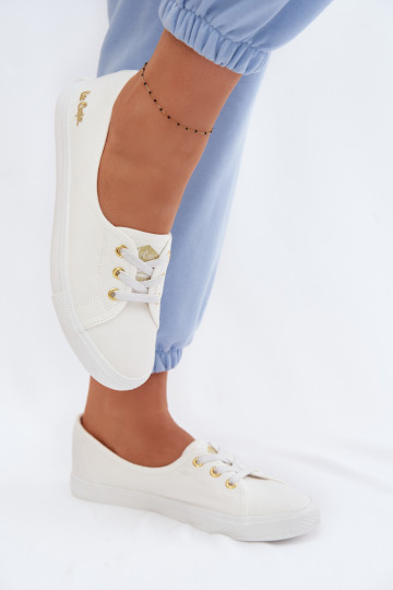 Women's Sneakers White Gold Lee Cooper LCW-26-02-4043