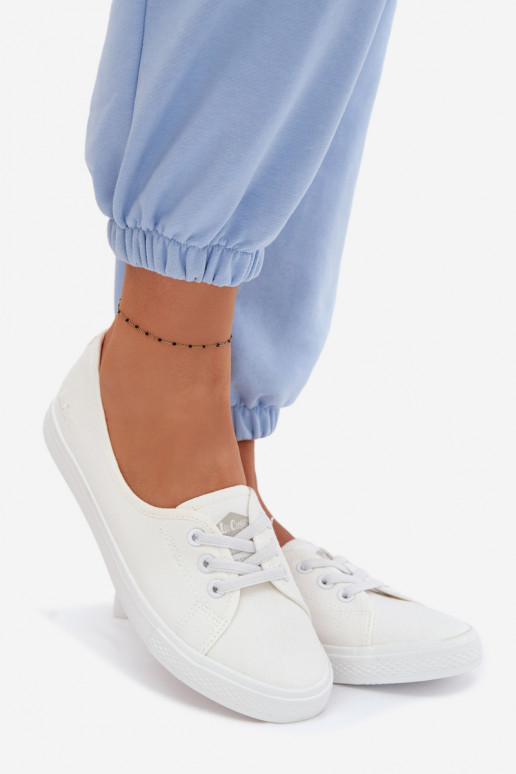 Tenisówki Trampki Damskie Lee Cooper LCW-26-02-4044 Białe