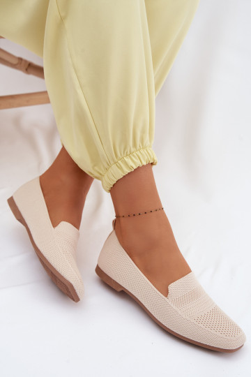 Women's Fabric Loafers Light Beige Dorielle