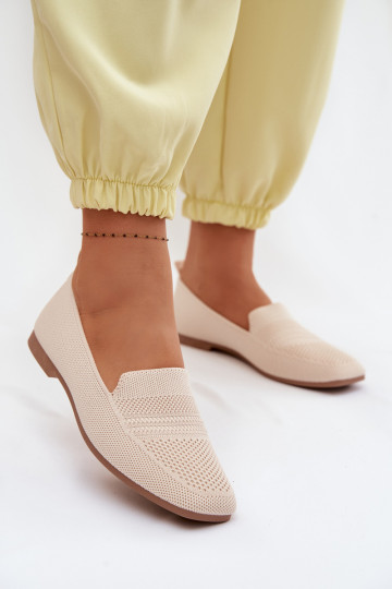 Women's Fabric Loafers Light Beige Dorielle 2