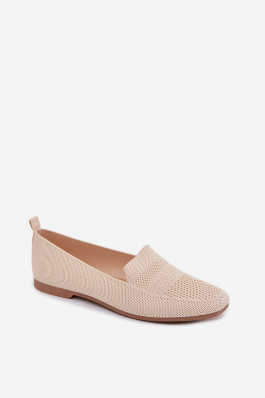 Women's Fabric Loafers Light Beige Dorielle