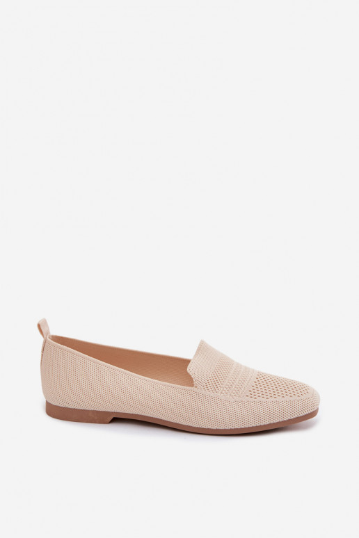 Women's Fabric Loafers Light Beige Dorielle