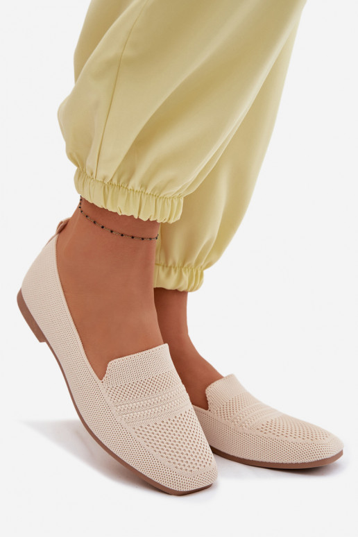 Women's Fabric Loafers Light Beige Dorielle