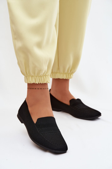 Women's Fabric Loafers Black Dorielle 2