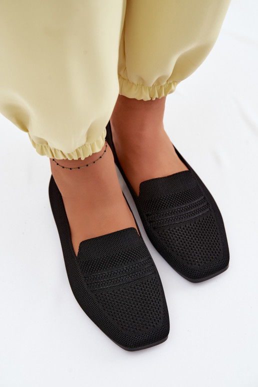 Women's Fabric Loafers Black Dorielle