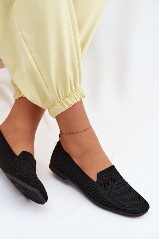 Women's Fabric Loafers Black Dorielle