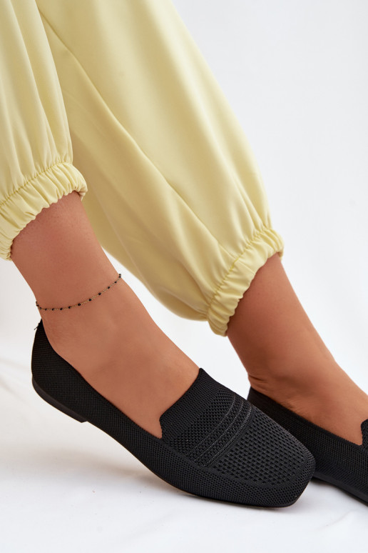 Women's Fabric Loafers Black Dorielle