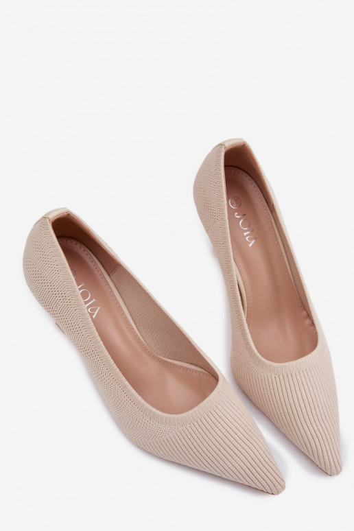 Fabric Heels Beige Lelissey