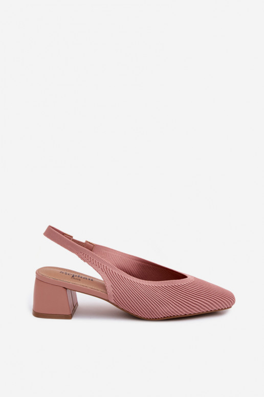 Material Women's High Heel Pink Sandals Marcelle