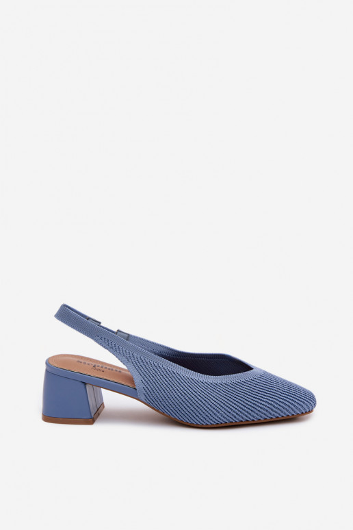 Material Women's Heeled Blue Sandals Marcell 