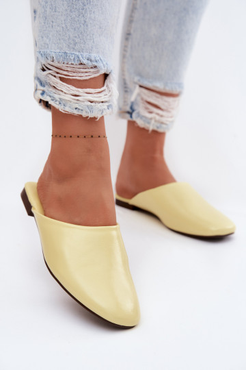 Women's Mules Flat Yellow Romelle 2