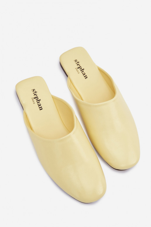 Women's Mules Flat Yellow Romelle