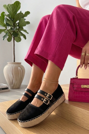 Czarne Espadryle Na Platformie Marcelle 2