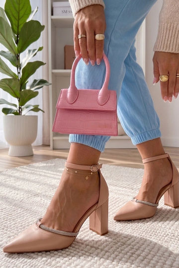 Beżowe Czółenka Zdobione... 2