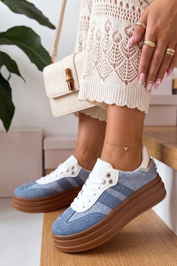 Niebieskie Sneakersy Na Platformie Arianne 2