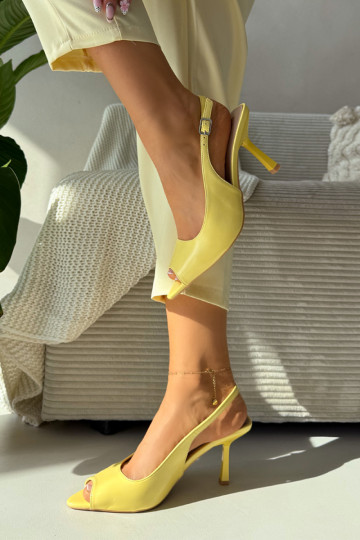 Women's High Heel Yellow Sandals Sevina 2