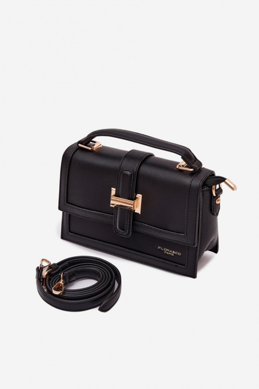 Black Shoulder Bag Listonoszka Nelsera
