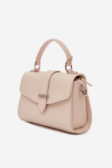 Light Beige Crossbody Bag With Detachable Strap Belveta 2