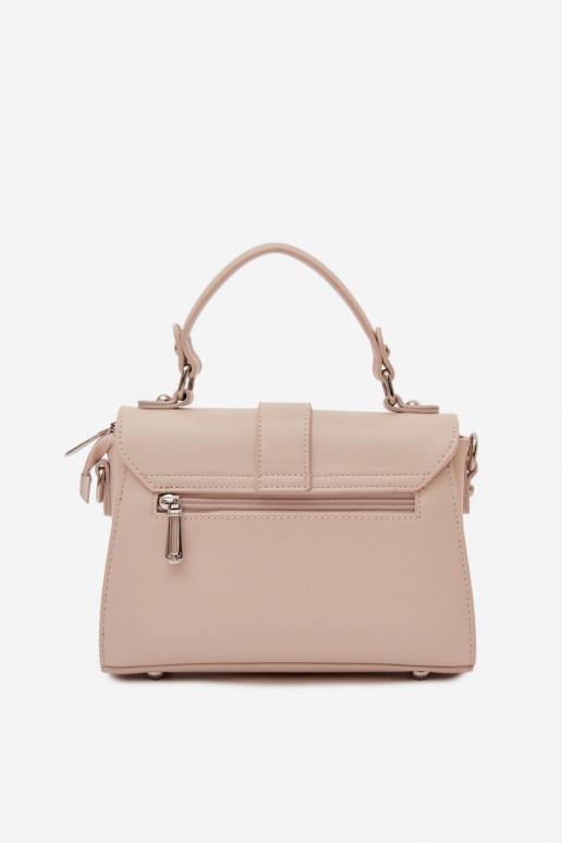 Light Beige Crossbody Bag With Detachable Strap Belveta