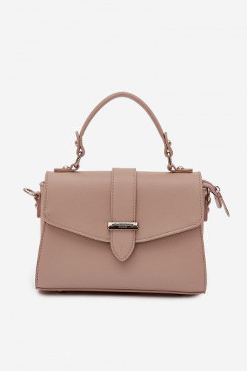 Shoulder Bag With Detachable Strap Dark Beige Belveta