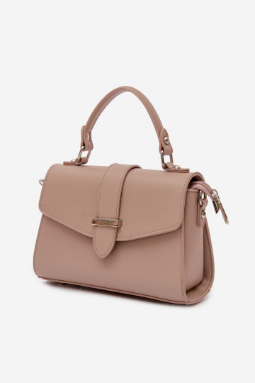 Shoulder Bag With Detachable Strap Dark Beige Belveta 2