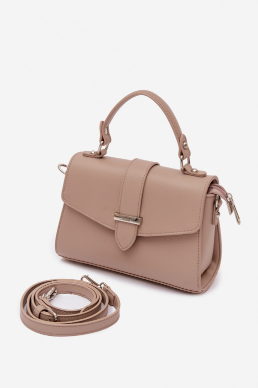 Shoulder Bag With Detachable Strap Dark Beige Belveta