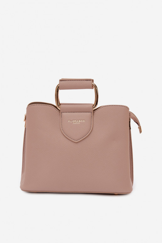 Small Box Bag Dark Beige Eco Leather Lorielle