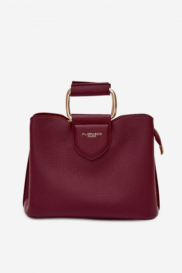 Small Box Bag Made of Eco Leather Bordeaux Lorielle