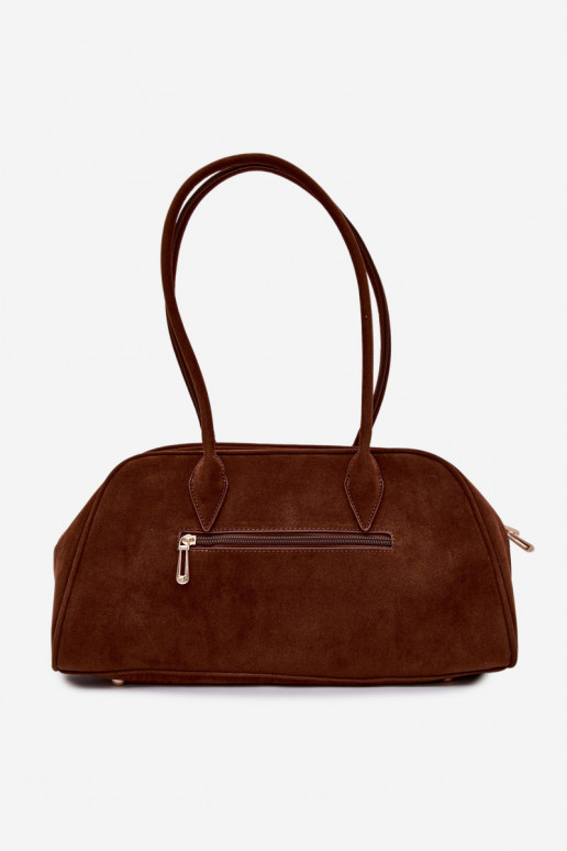 Eco Suede Bag With Keychain Camel Noelia