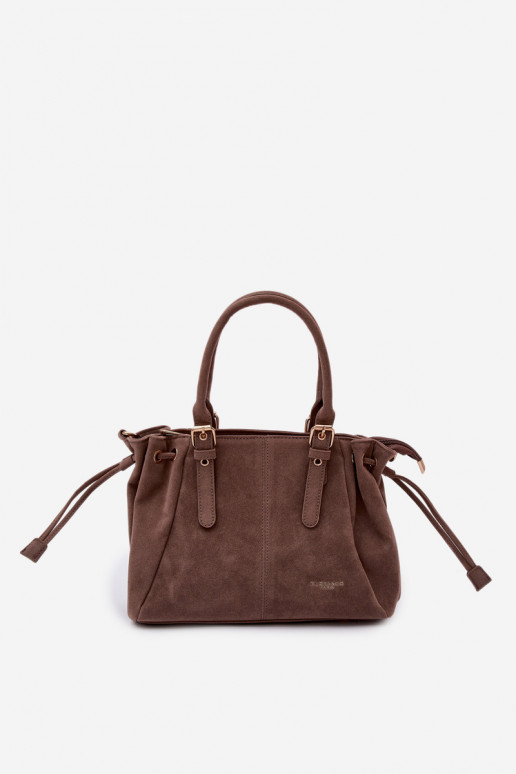 Vessia Dark Beige Eco Suede Bag
