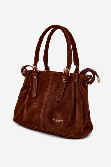 Camel Vessia Eco Suede Bag 2