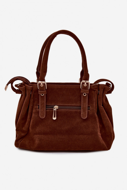 Camel Vessia Eco Suede Bag